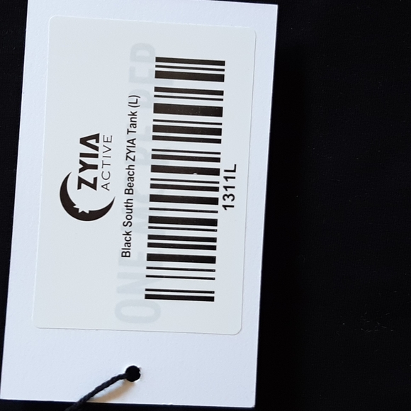 ZYIA Black South Beach Tank NWT - Picture 6 of 6